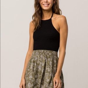 IVY&MAIN Smocked black halter top